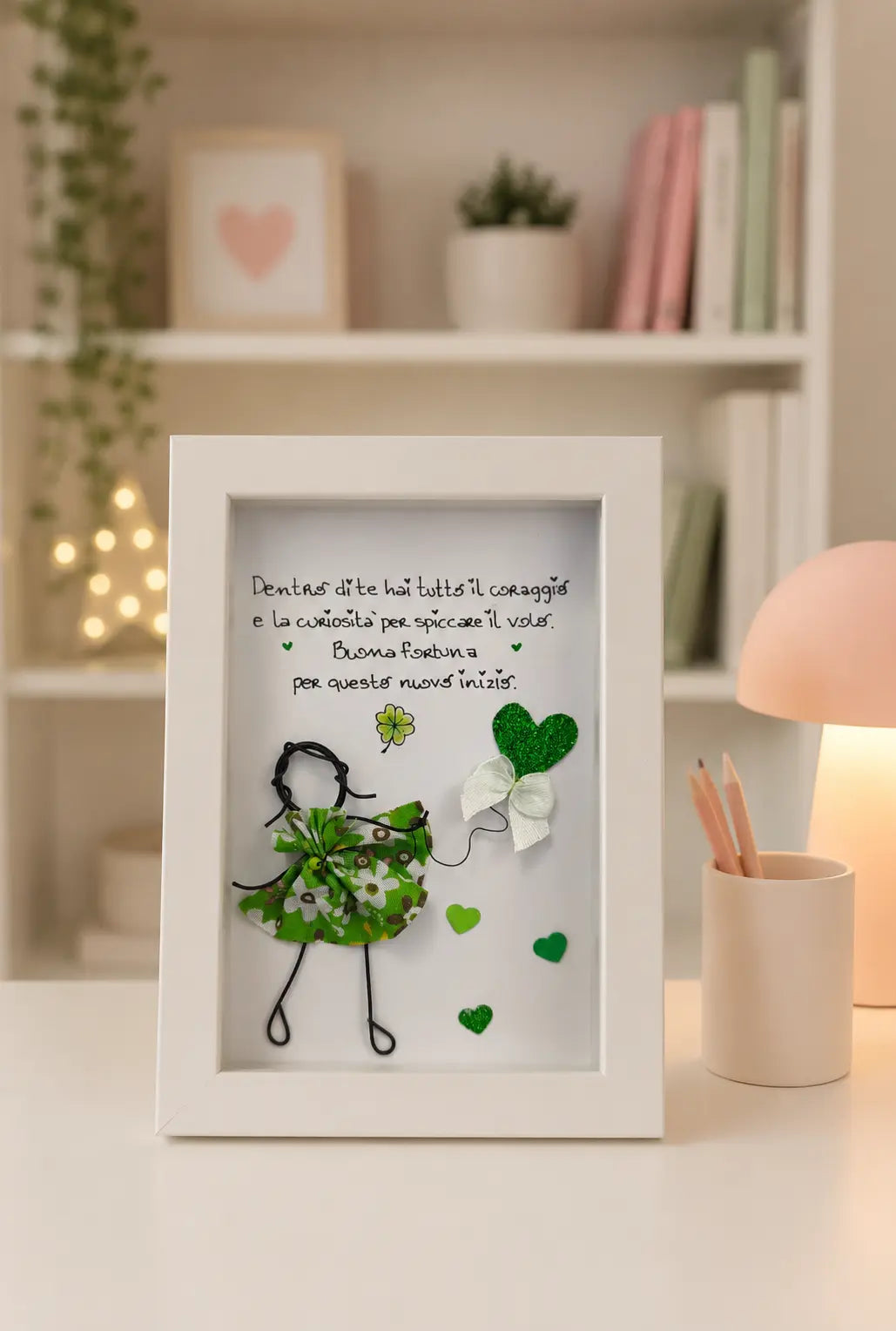 Mini quadretto Amiche 10x15 fatto a mano personalizzato